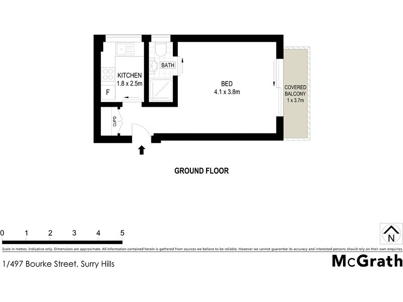 1/497 Bourke Street, Surry Hills NSW 2010 Floorplan