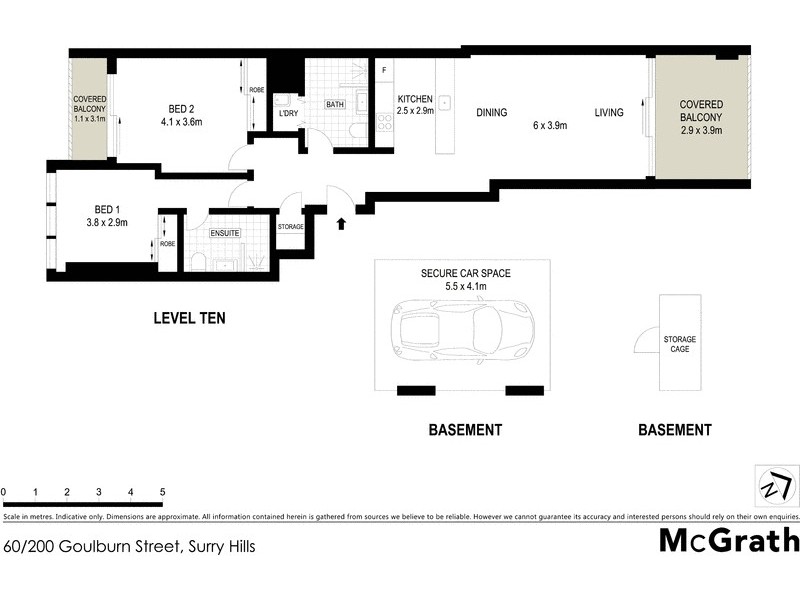 60/200 Goulburn Street, Surry Hills NSW 2010 Floorplan