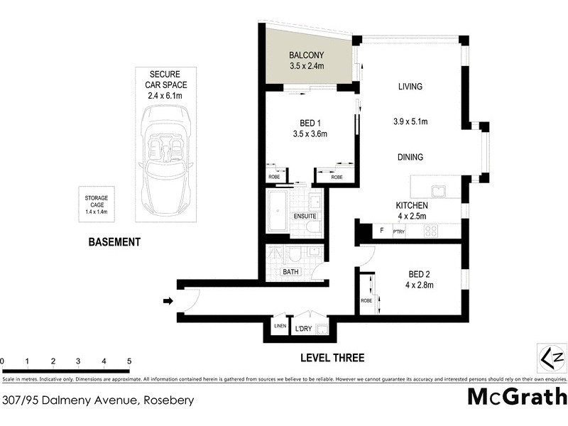 307/95 Dalmeny Avenue, Rosebery NSW 2018 Floorplan