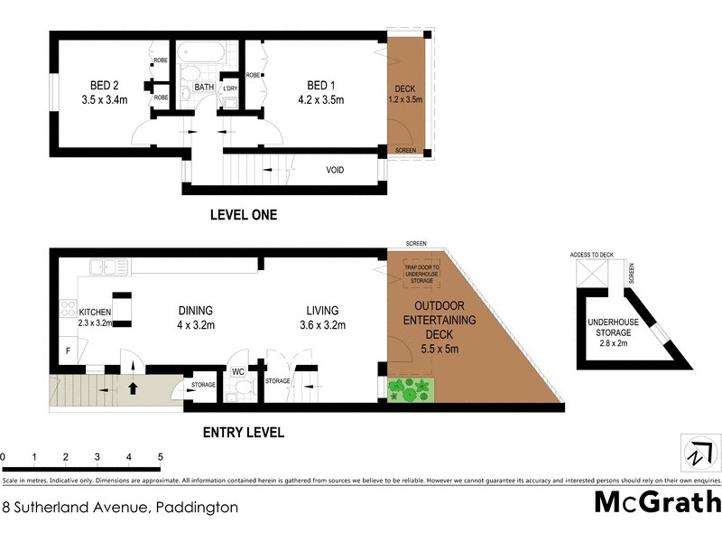 8 Sutherland Avenue, Paddington NSW 2021 Floorplan