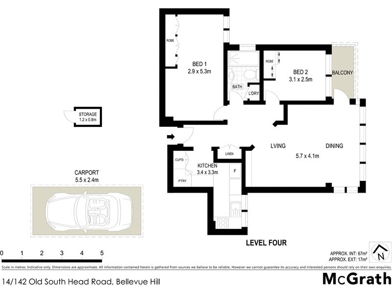 14/142 Old South Head Road, Bellevue Hill NSW 2023 Floorplan