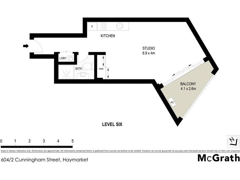 504/2 Cunningham Street, Haymarket NSW 2000 Floorplan