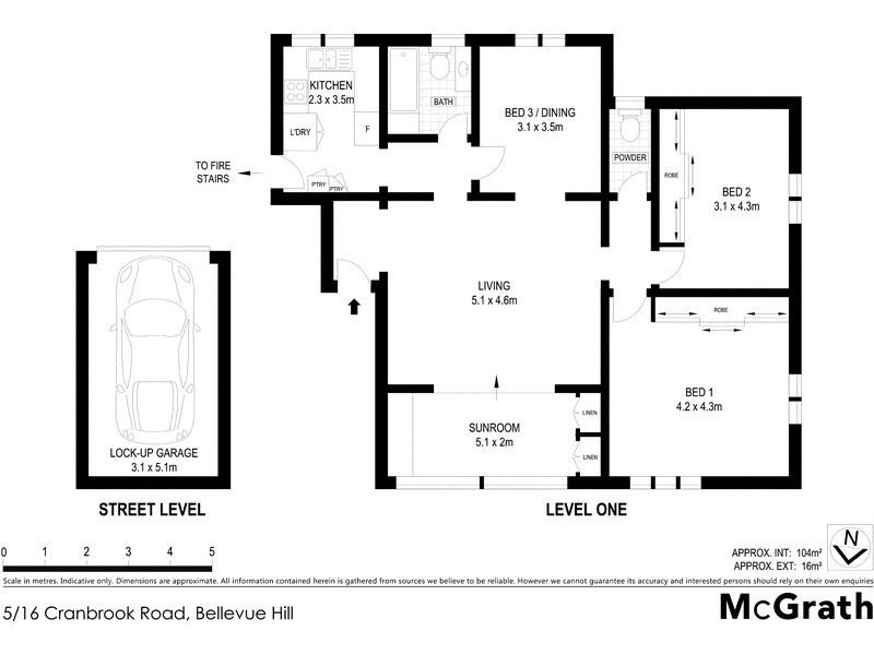 5/16 Cranbrook Road, Bellevue Hill NSW 2023 Floorplan