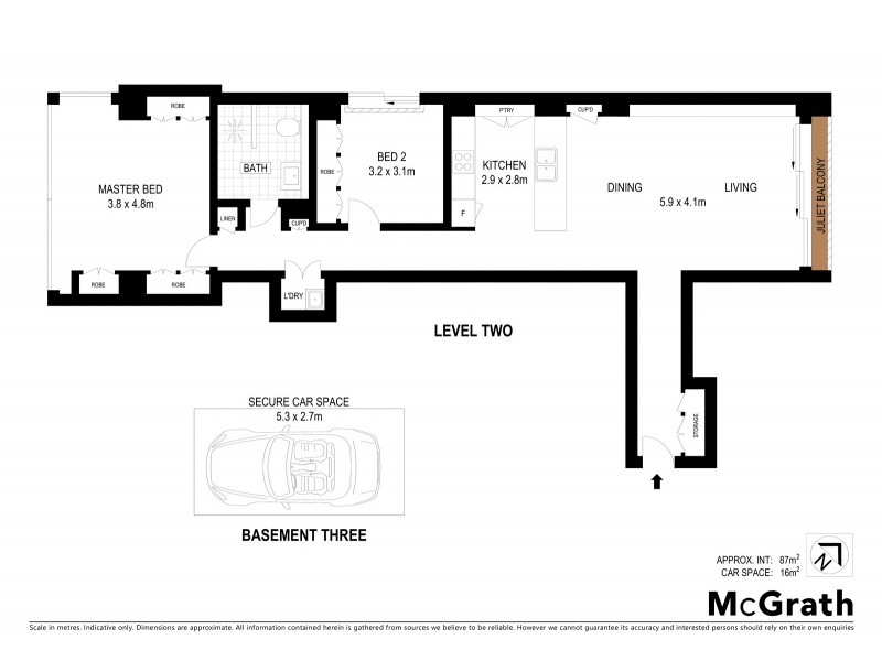 202/20 Alfred Street, Milsons Point NSW 2061 Floorplan