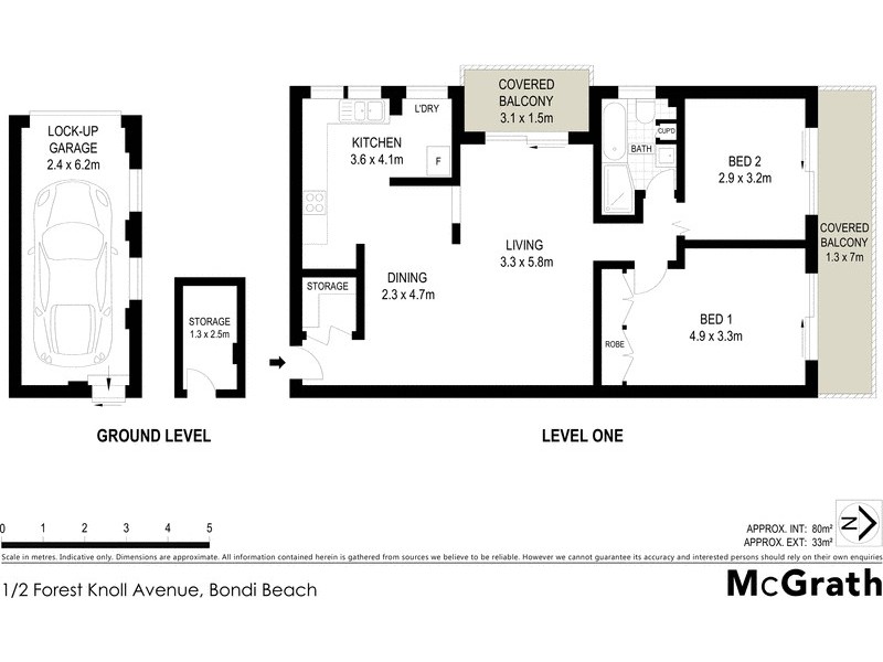 1/2 Forest Knoll Avenue, Bondi Beach NSW 2026 Floorplan