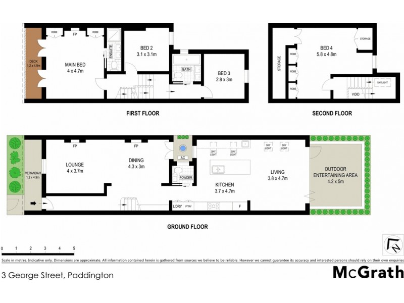 3 George Street, Paddington NSW 2021 Floorplan