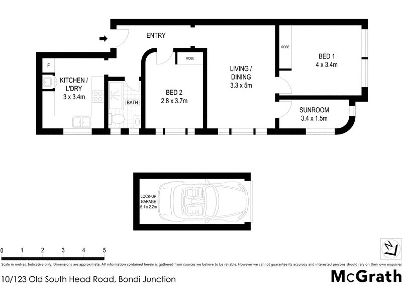 10/123 Old South Head Road, Bondi Junction NSW 2022 Floorplan
