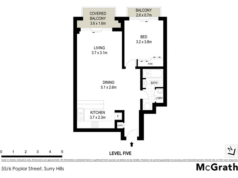 55/6 Poplar Street, Surry Hills NSW 2010 Floorplan