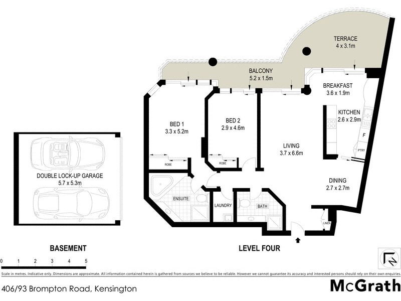 406/93 Brompton Road, Kensington NSW 2033 Floorplan