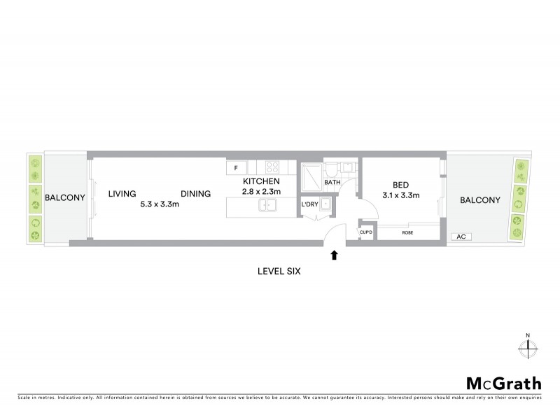 606/188 Day Street, Sydney NSW 2000 Floorplan