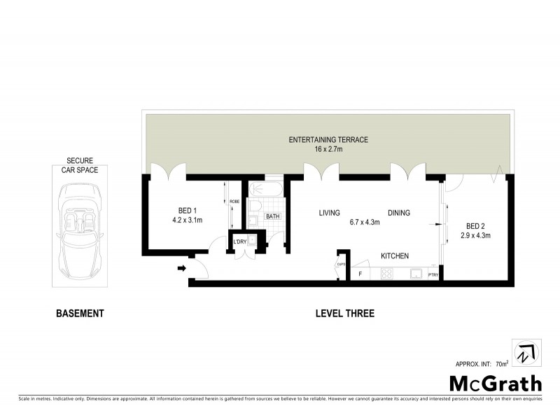 306/10 Jaques Avenue, Bondi Beach NSW 2026 Floorplan