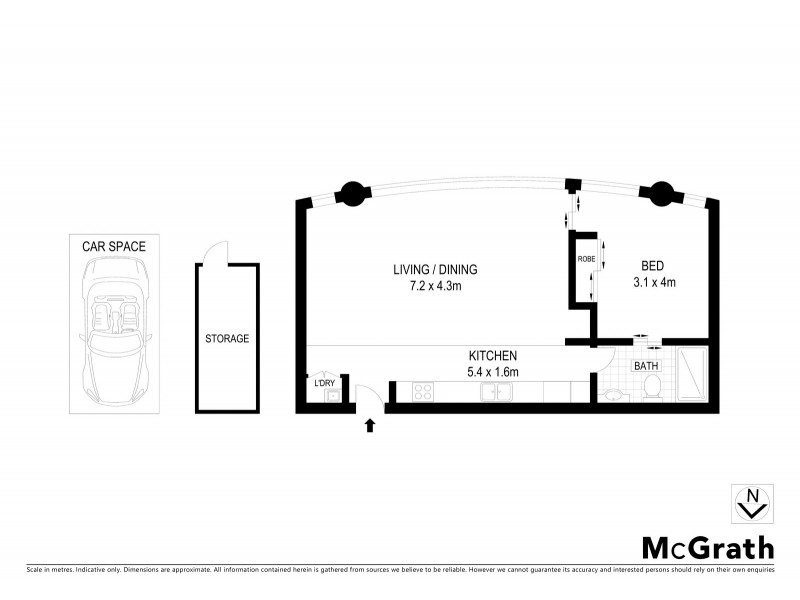 1206/129 Harrington Street, Sydney NSW 2000 Floorplan