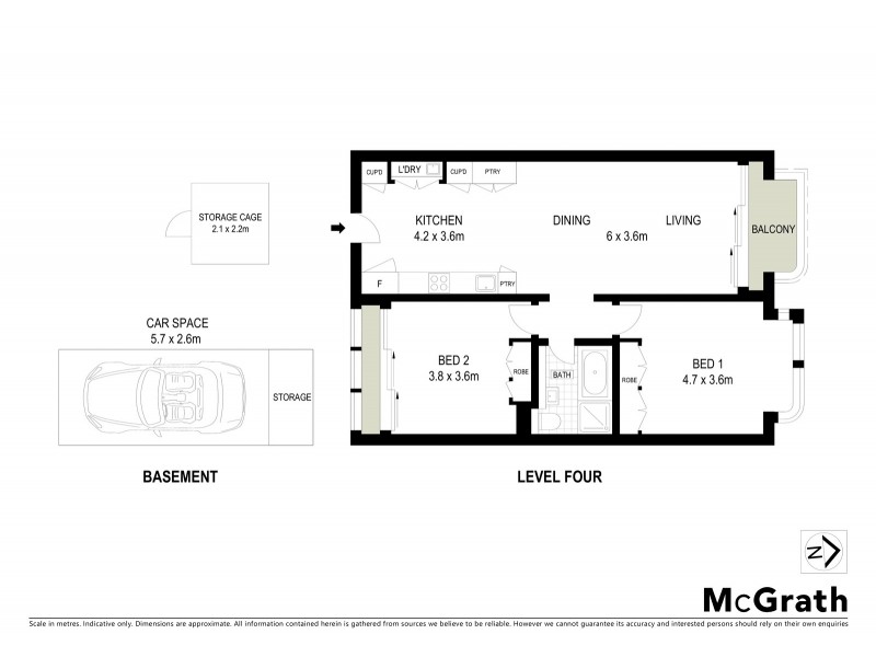411/180 Campbell Parade, Bondi Beach NSW 2026 Floorplan