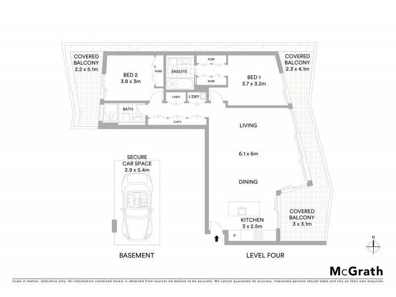 405/9-15 Ascot Street, Kensington NSW 2033 Floorplan