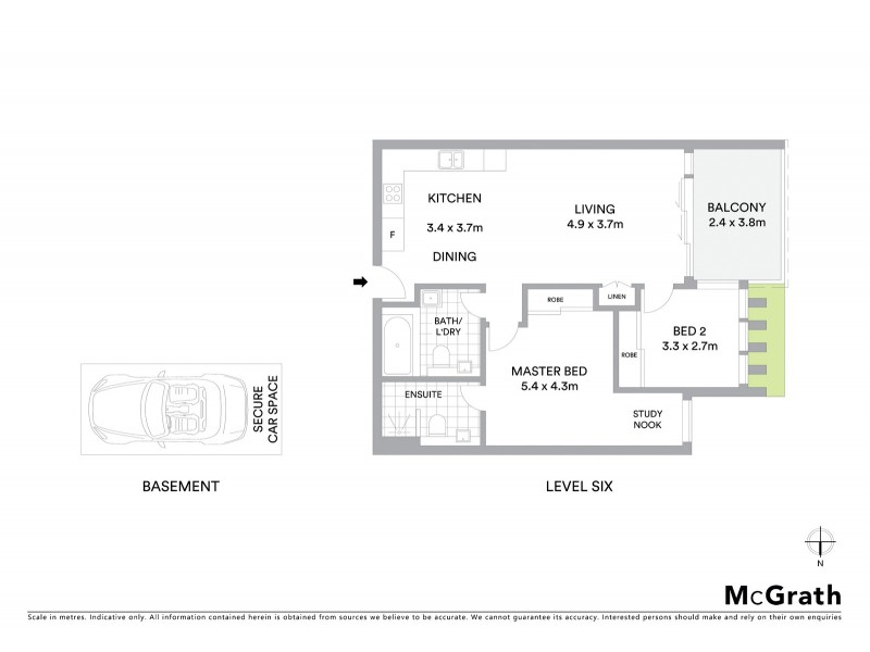 603/13 Joynton Avenue, Zetland NSW 2017 Floorplan