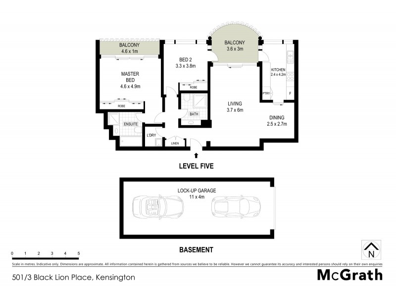 501/3 Black Lion Place, Kensington NSW 2033 Floorplan