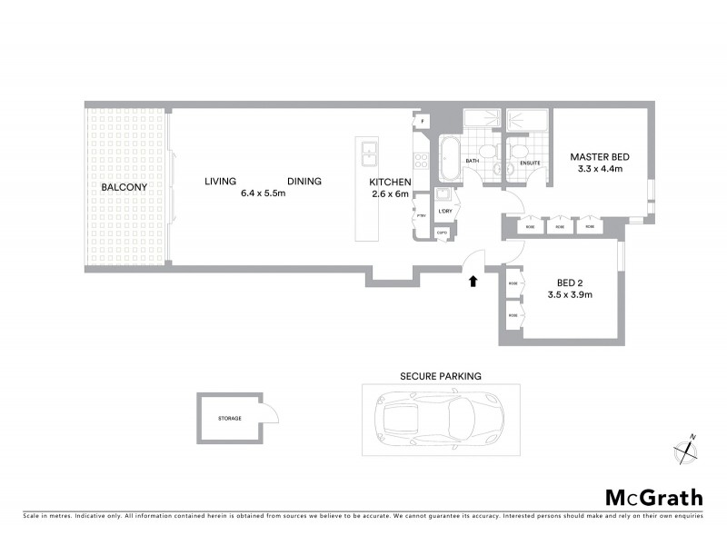 201/29 Barangaroo Avenue, Sydney NSW 2000 Floorplan