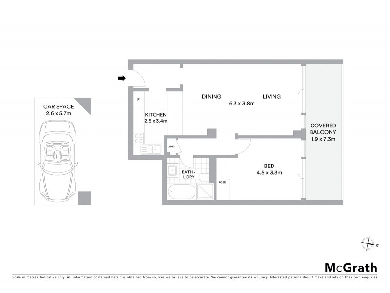 1405/5 York Street, Sydney NSW 2000 Floorplan