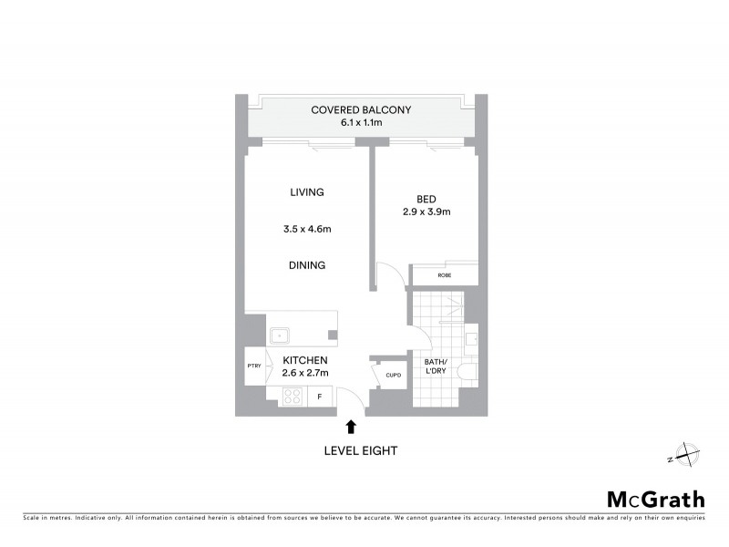 806/2 Springfield Avenue, Potts Point NSW 2011 Floorplan