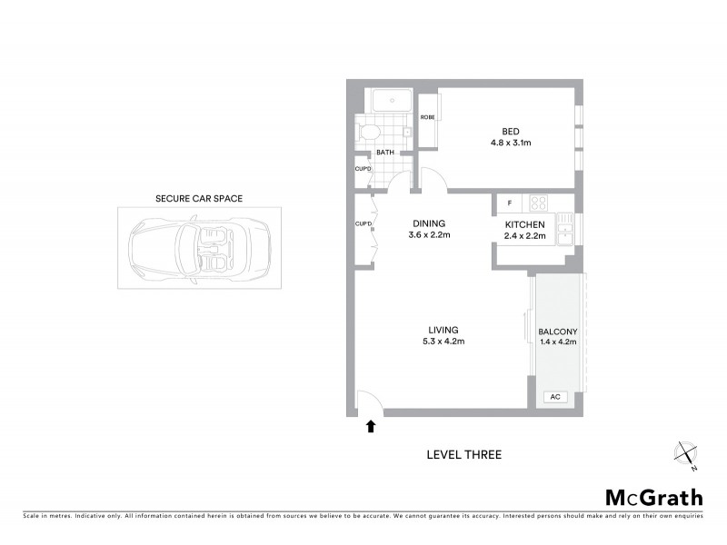34/2 Brisbane Street, Surry Hills NSW 2010 Floorplan