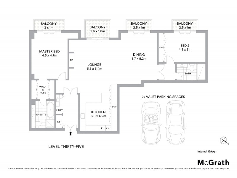 3505/68-70 Market Street, Sydney NSW 2000 Floorplan