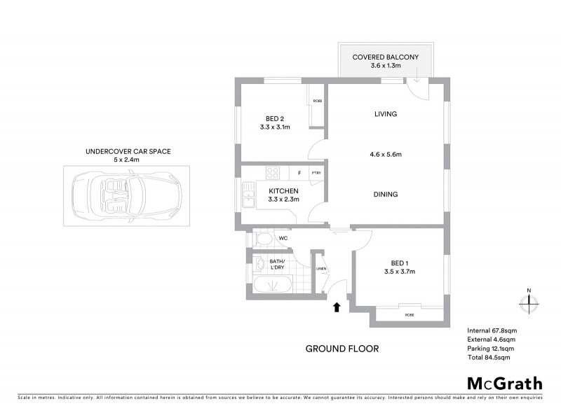 1/15 Isabel Avenue, Vaucluse NSW 2030 Floorplan
