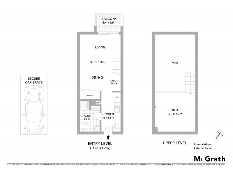 36/1 Linthorpe Street, Newtown NSW 2042 Floorplan