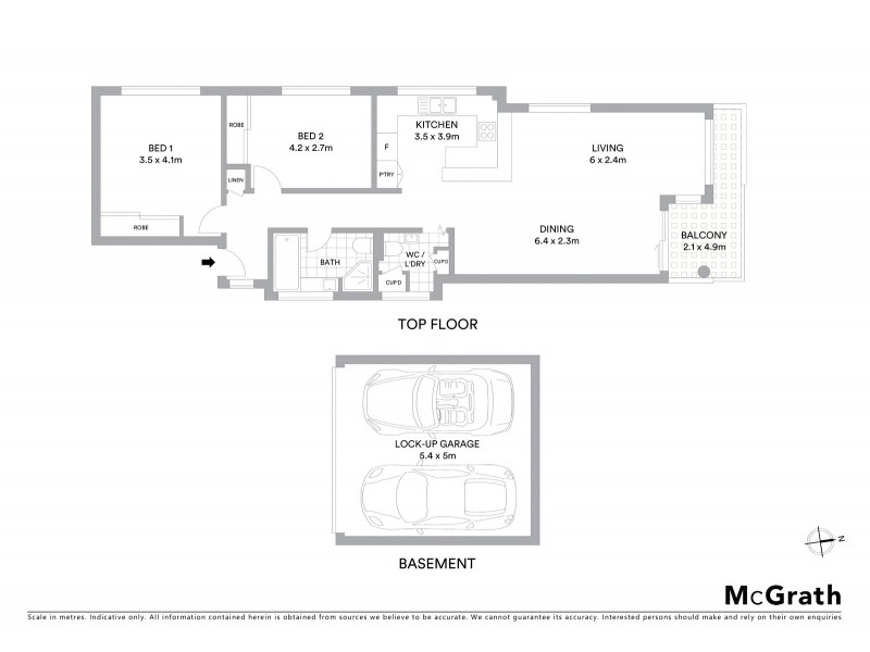 6/21 Diamond Bay Road, Vaucluse NSW 2030 Floorplan