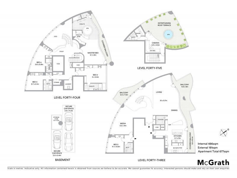 4301/129 Harrington Street, Sydney NSW 2000 Floorplan