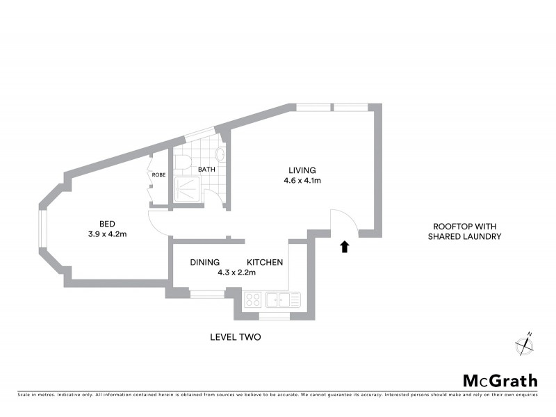 11/438 Moore Park Road, Paddington NSW 2021 Floorplan