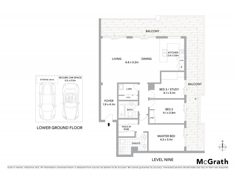A905/780 Bourke Street, Redfern NSW 2016 Floorplan