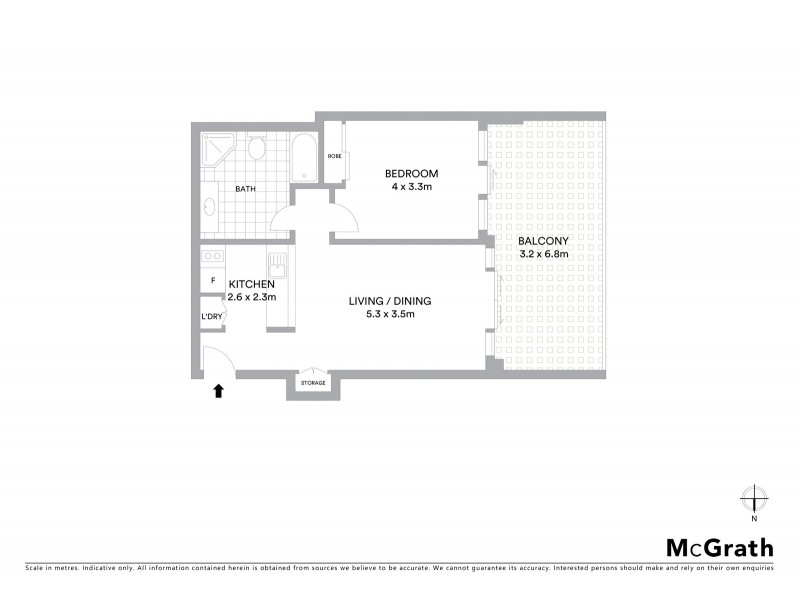 207/187 Kent Street, Sydney NSW 2000 Floorplan