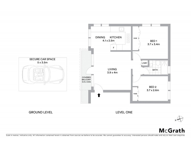 5/3 Dundas Street, Coogee NSW 2034 Floorplan