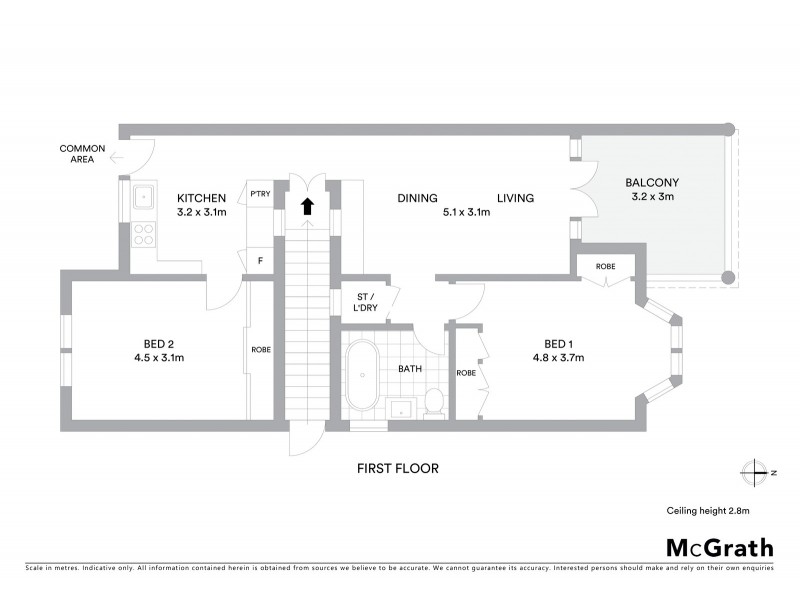 3/54 Lamrock Avenue, Bondi Beach NSW 2026 Floorplan