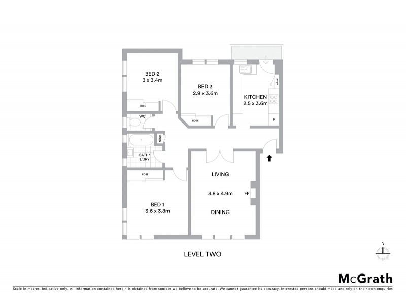 5/267 Carrington Road, Coogee NSW 2034 Floorplan
