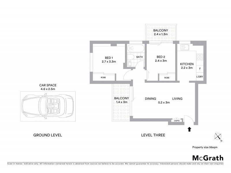 33/1 Cook Road, Centennial Park NSW 2021 Floorplan