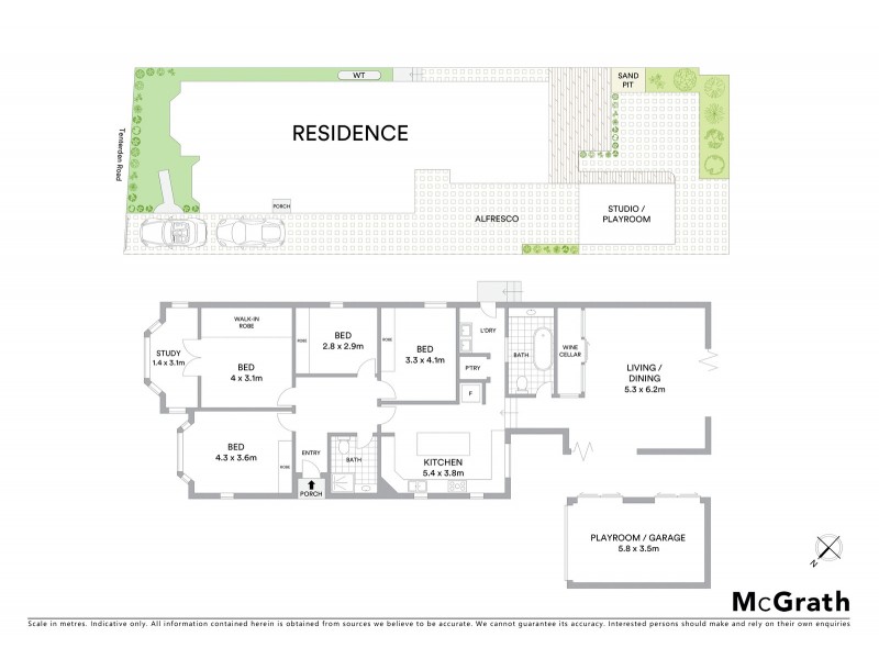 105 Tenterden Road, Botany NSW 2019 Floorplan
