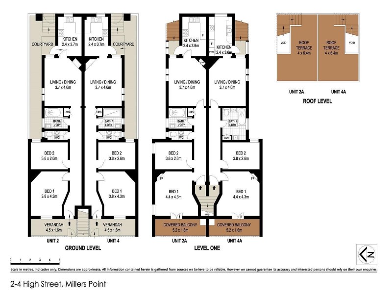 2-4A, 6-8A, 14-16A, 34-36A High Street, Millers Point NSW 2000