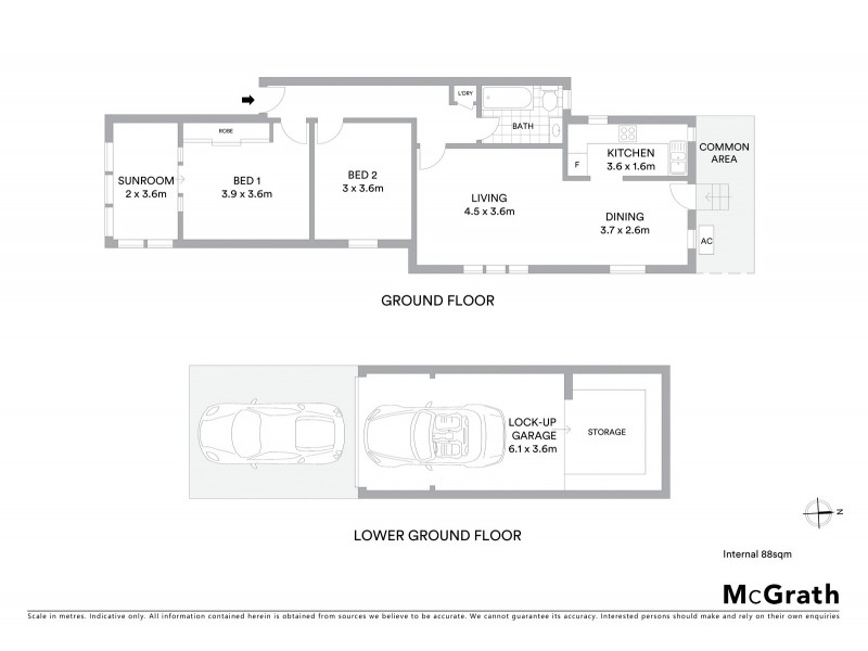2/16 Ramsgate Avenue, Bondi Beach NSW 2026 Floorplan