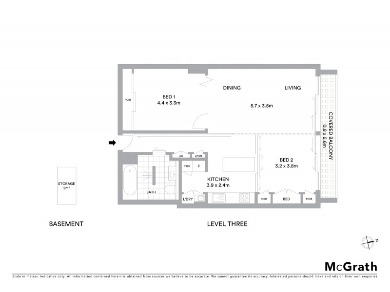 304/1 Francis Street, Darlinghurst NSW 2010 Floorplan