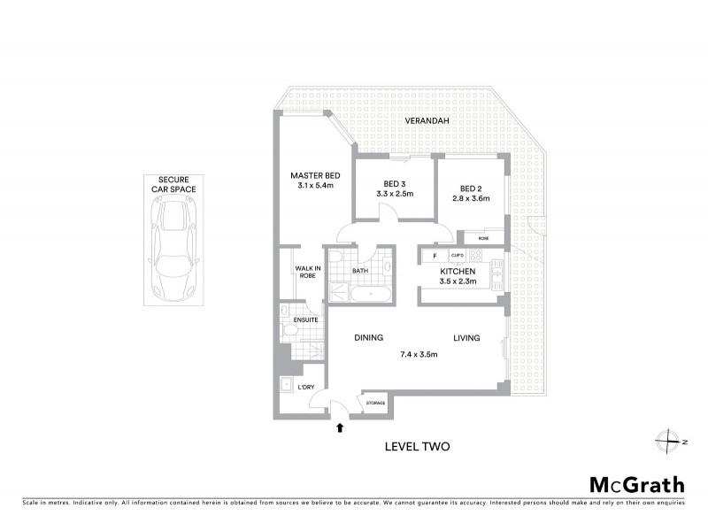 3/533 Kent Street, Sydney NSW 2000 Floorplan