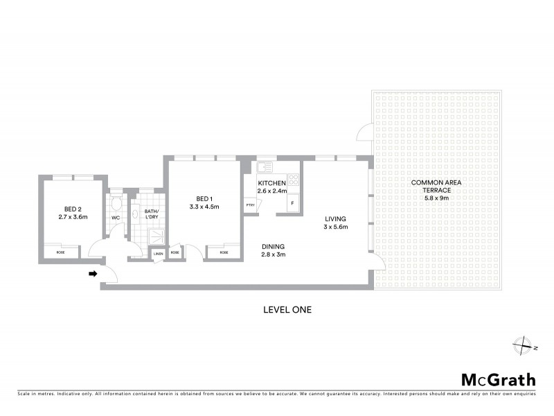 1/859 New South Head Road, Rose Bay NSW 2029 Floorplan