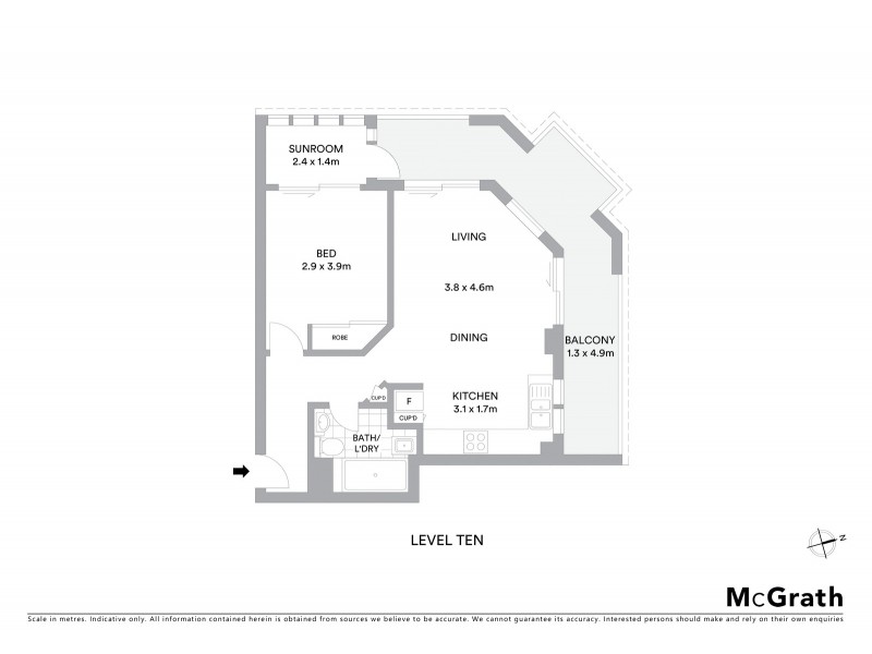 104/28 Pelican Street, Surry Hills NSW 2010 Floorplan