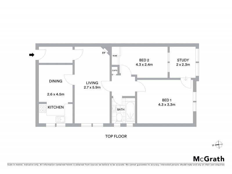 10/318 Bondi Road, Bondi NSW 2026 Floorplan