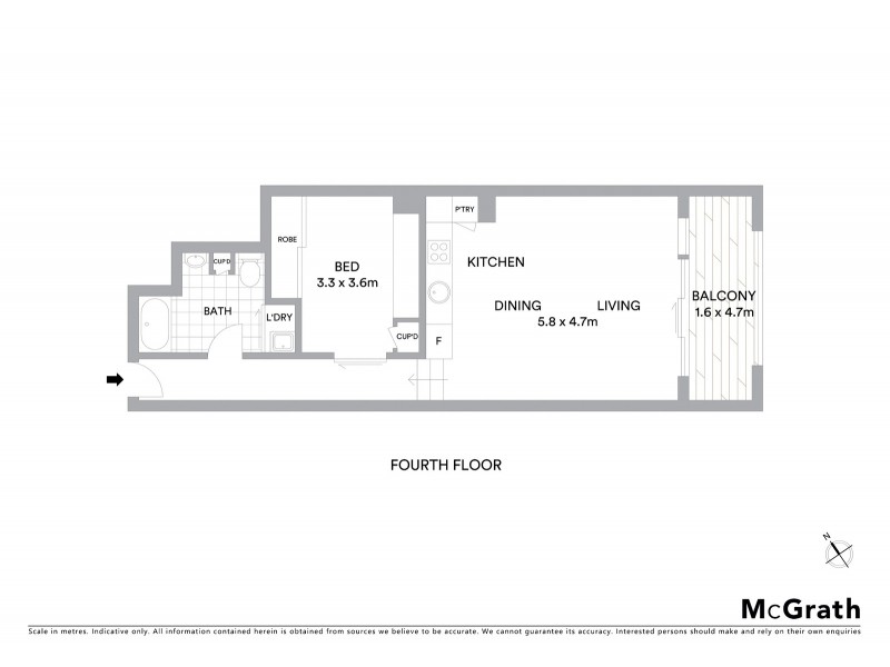 405/28 Bellevue Street, Surry Hills NSW 2010 Floorplan