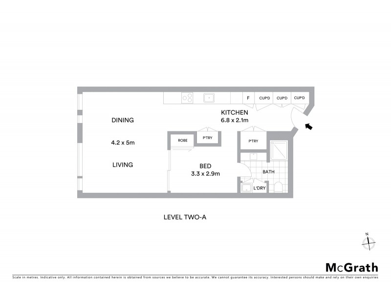 9/26 Hutchinson Street, Surry Hills NSW 2010 Floorplan