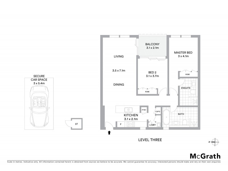 305/15 Gadigal Avenue, Zetland NSW 2017 Floorplan