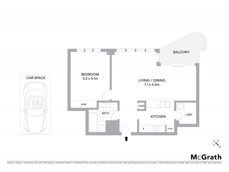2306/168 Kent Street, Sydney NSW 2000 Floorplan