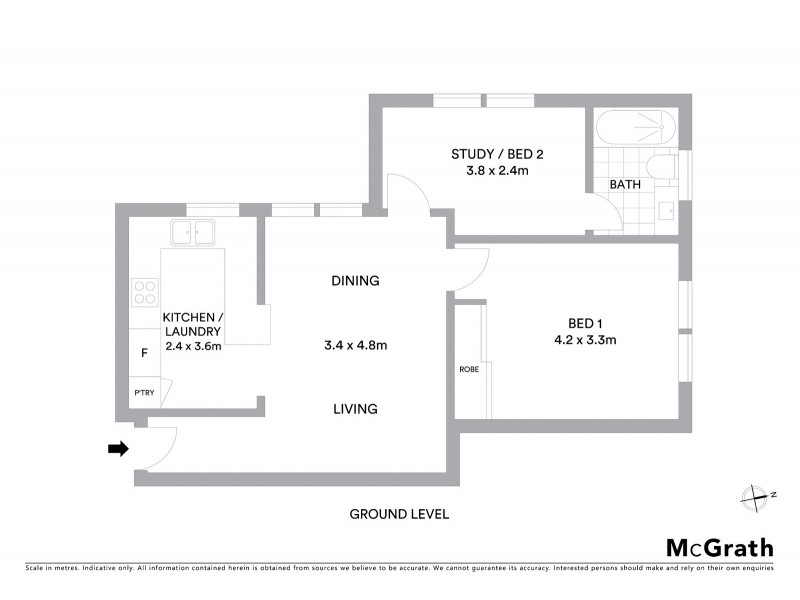 2/95 Ebley Street, Bondi Junction NSW 2022 Floorplan