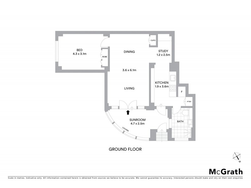 1/4 Ithaca Road, Elizabeth Bay NSW 2011 Floorplan